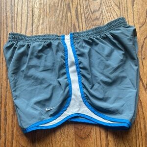 Nike Blue and Gray Sports Shorts
